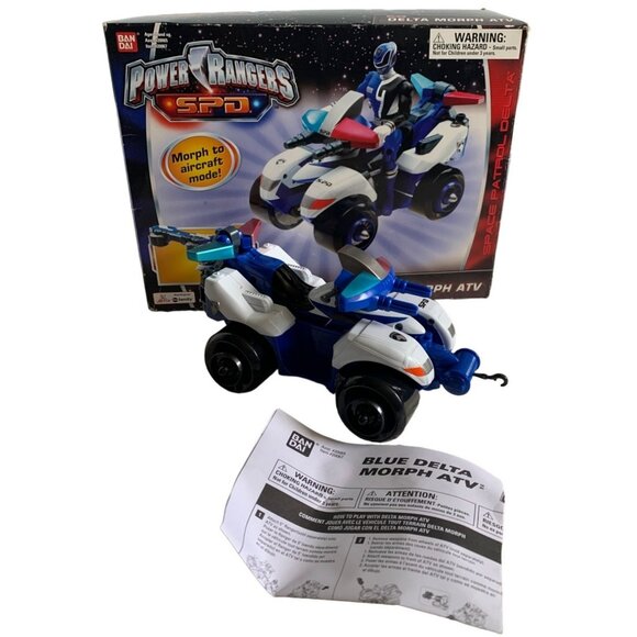 Bandai Namco | Toys | Power Rangers Spd Blue Delta Morph Atv Vehicular ...